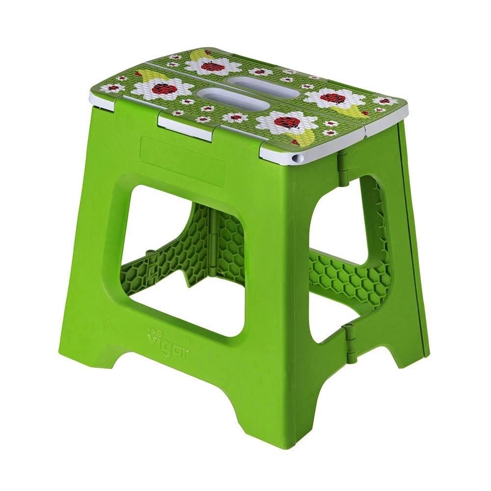Compact Foldable Stool (Ladybug On Top), 8411782428951