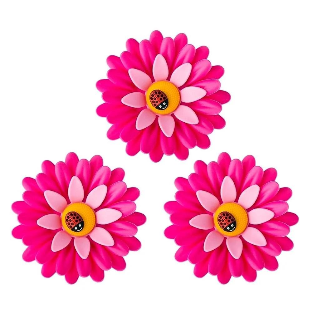 Flower Power Magnet, 3pc (Pink), 8411782800443