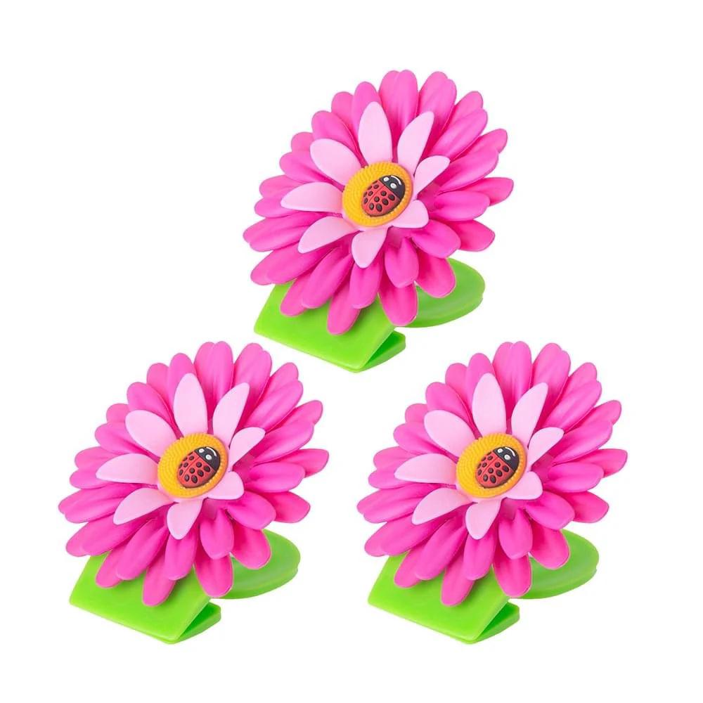 Flower Power Magnet Clip, 3pc (Pink), 8411782800542