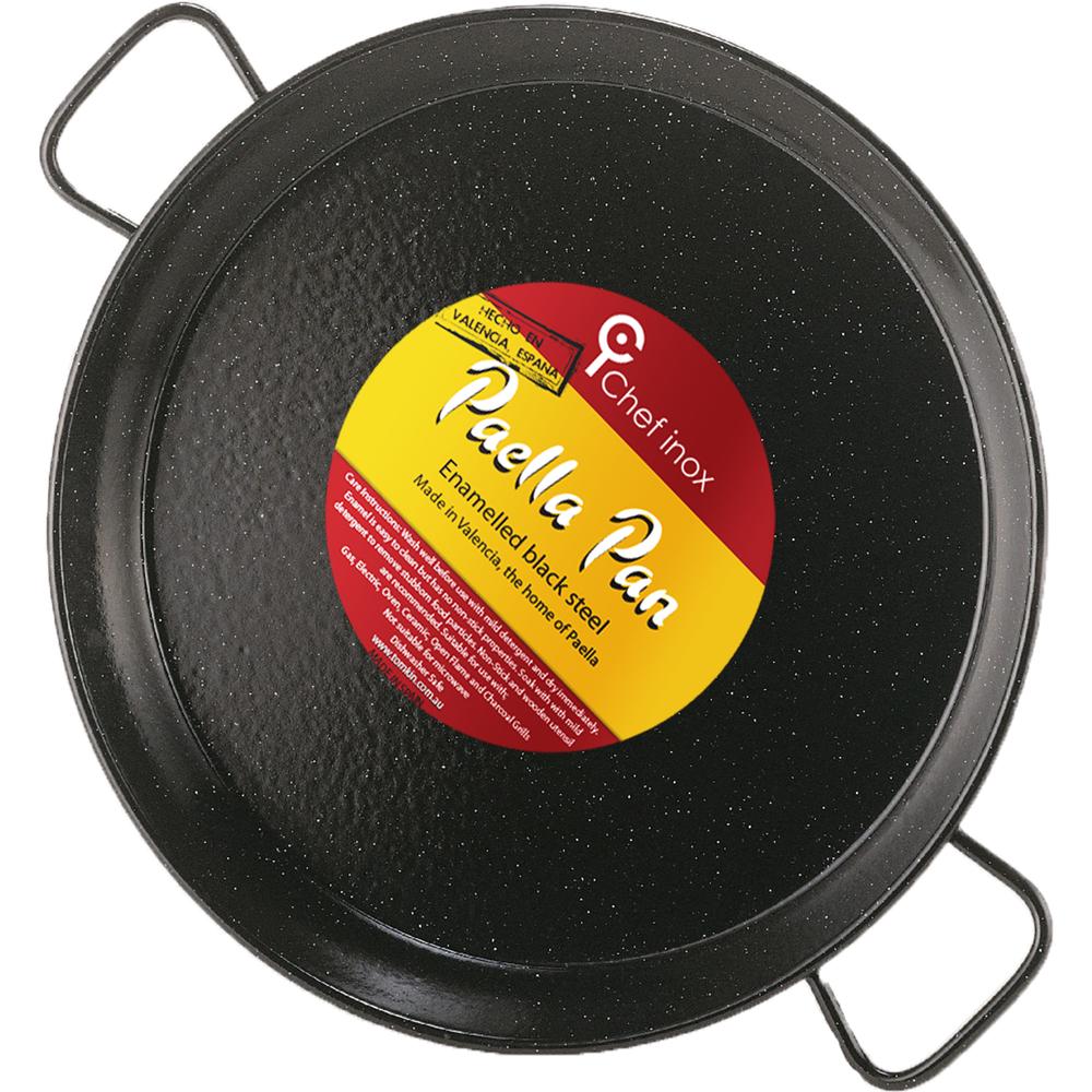 Chef Inox Enamelled Paella Pan - 34cm, 8412595202349