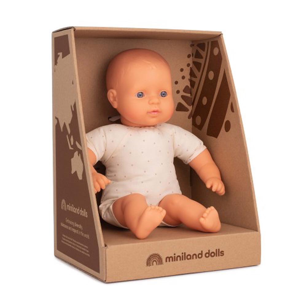 Soft Bodied Doll With Articulated Head (Caucasian) - 32cm, 8413082313623