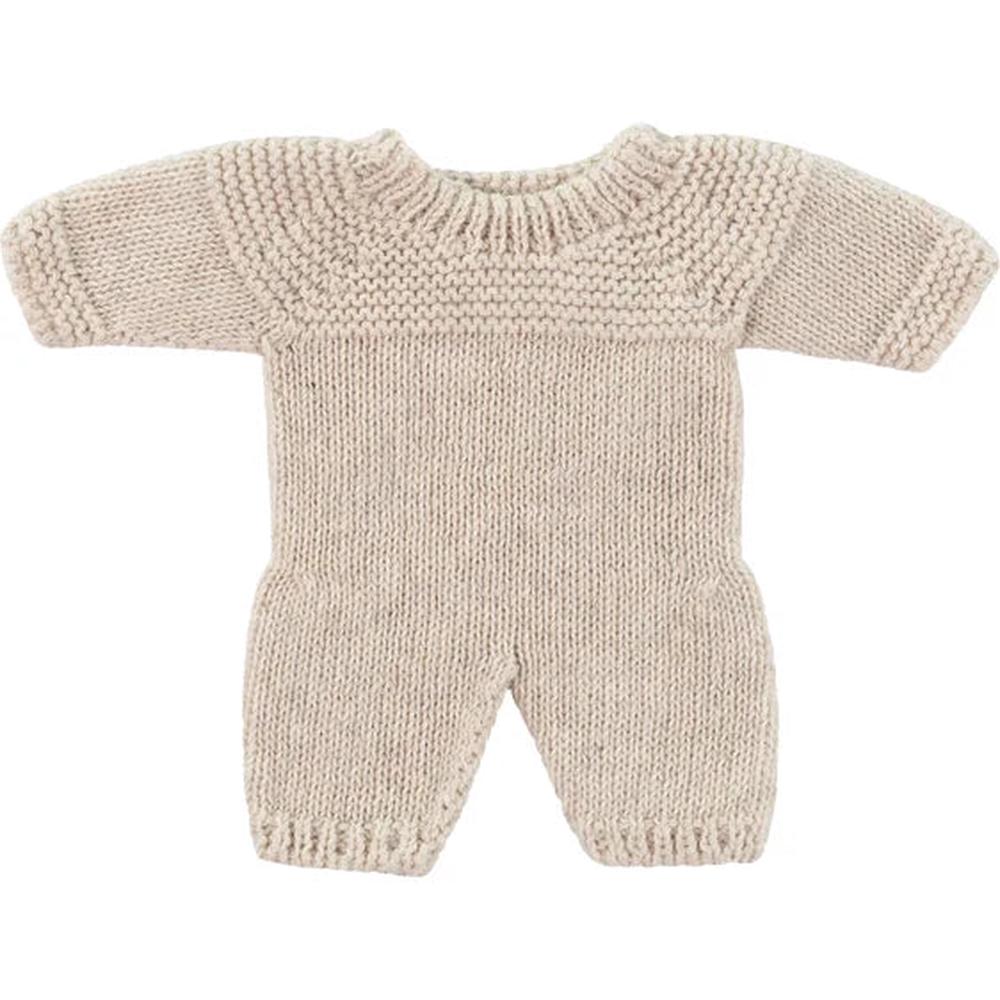 Miniland Dolls Knitted Doll Outfit (Linen) - 21cm, 8413082316006