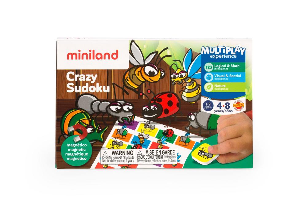 Miniland On The Go Crazy - Sudoku Magnetic Game, 8413082319601