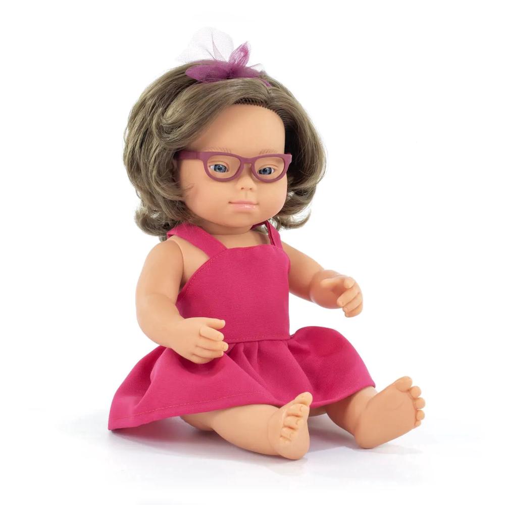 Miniland My Friends & Me Baby Doll Girl w/ Down Syndrome - 38cm, 8413082332068