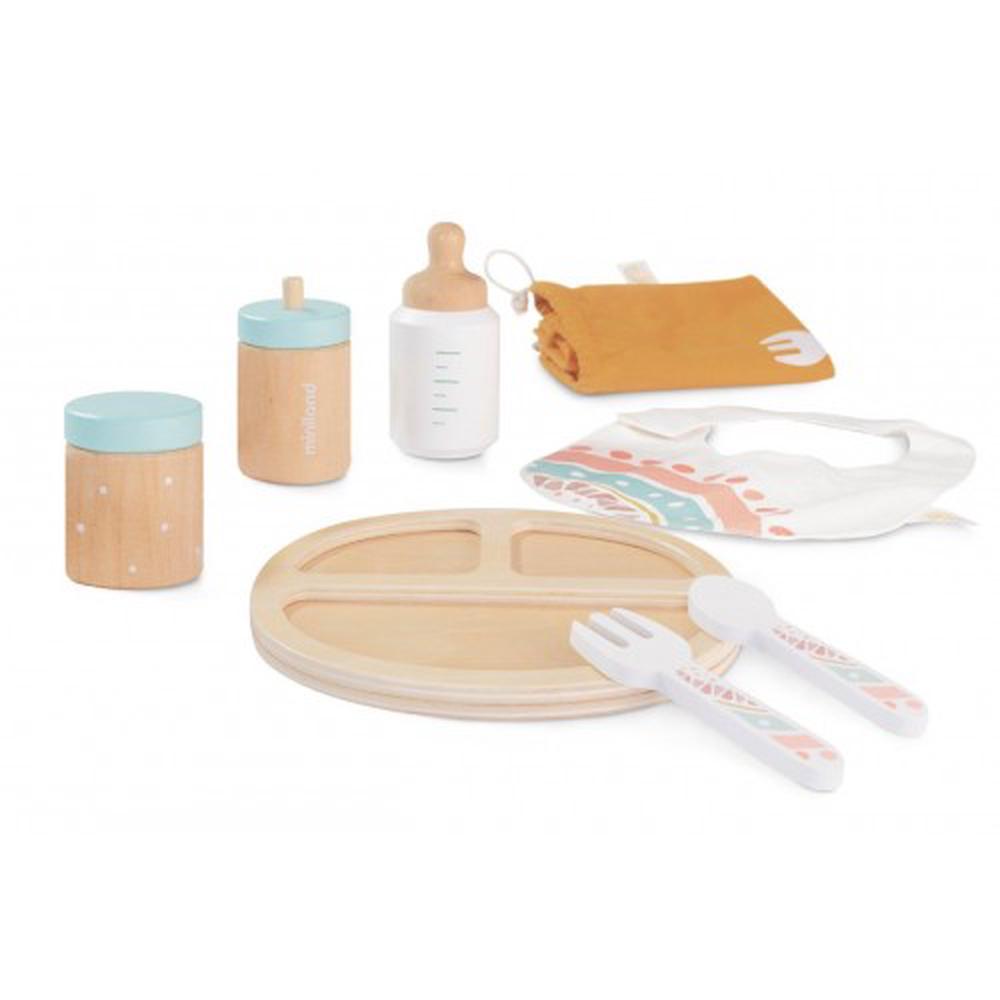Wooden Doll Feeding Set, 8 Piece, 8413082940607