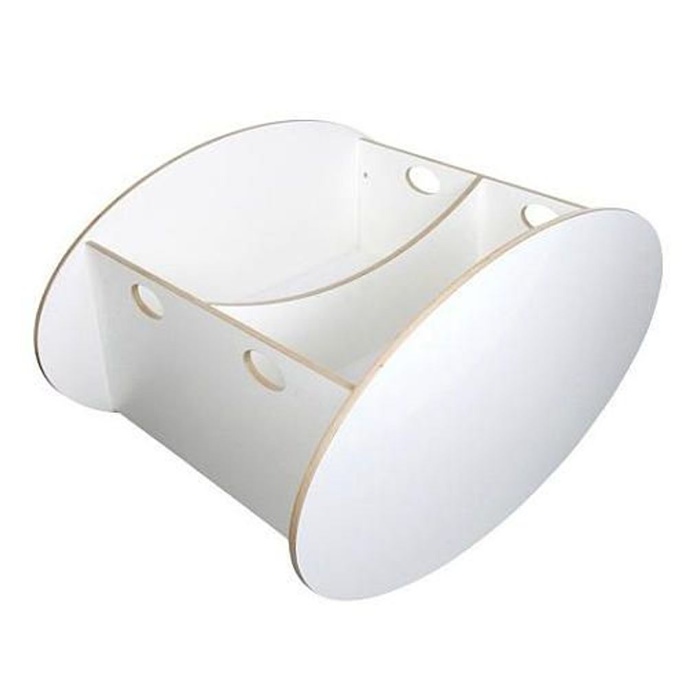 Babyhome So-Ro Cradle Stylish Soothing Infant Rocker, White, Twin (8436534701397)