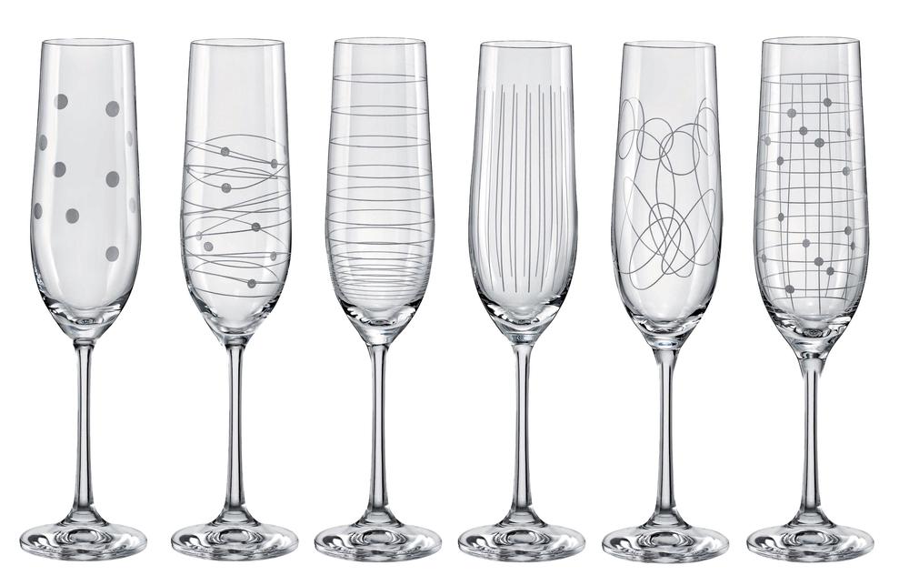 Elements Champagne Flute, Set of 6 - 190mL, 8593401842536