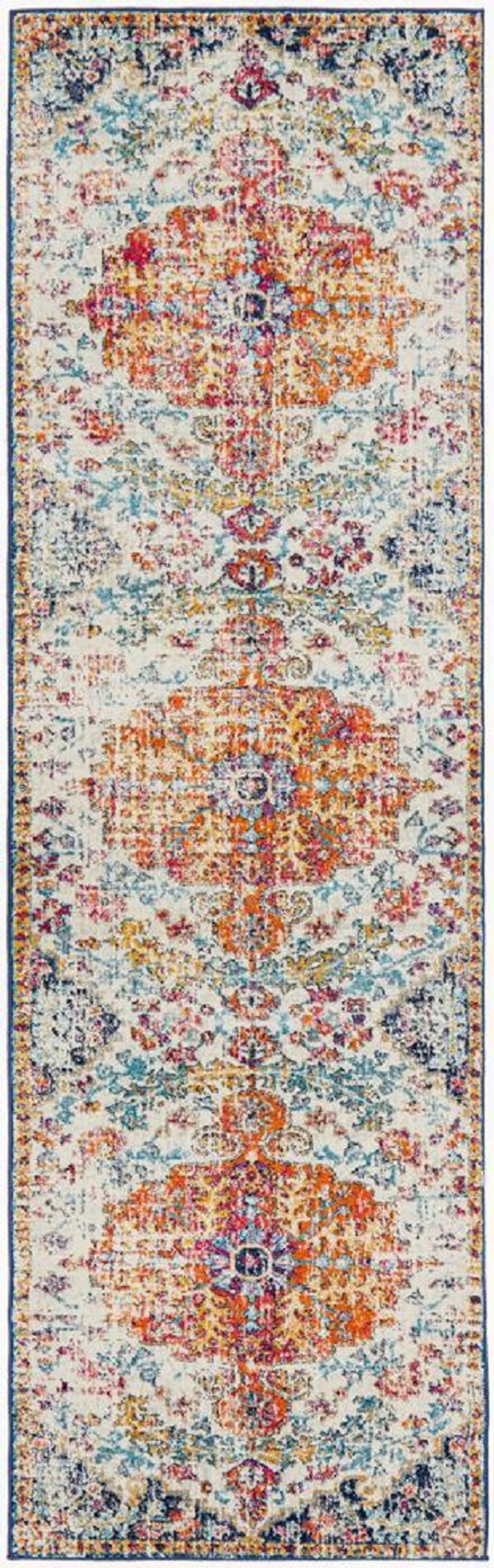 Rug Culture Carnival Transitional Runner Rug (White) - 400x80cm by Rug Culture - ISBN: 8694561200317