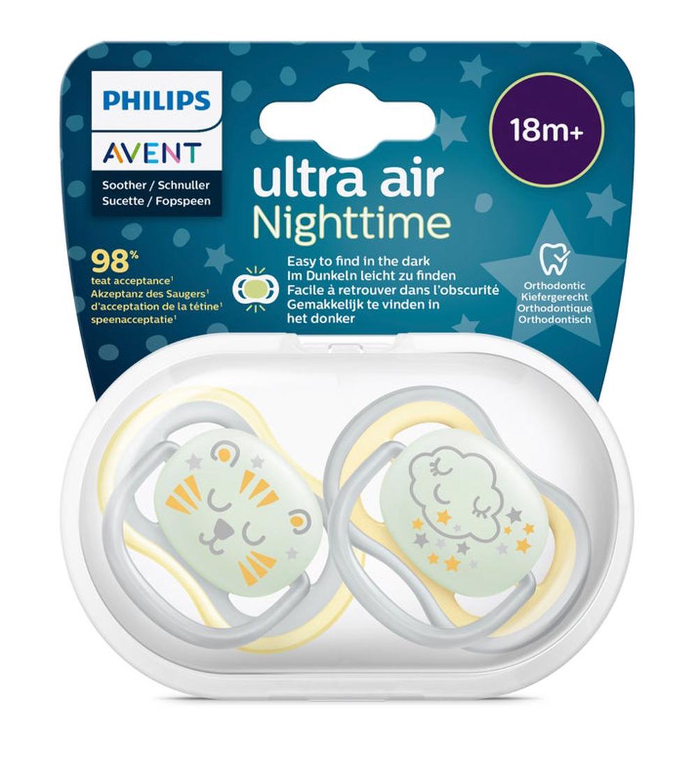 Avent Soother Ultra Air Night, 2 Pack, 8710103982685