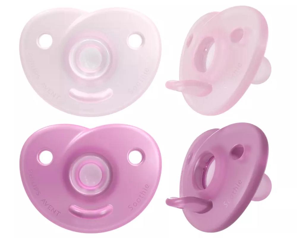 Soothie, 2 Pack (Red/Purple) - 0-6 Months, 8710103991625