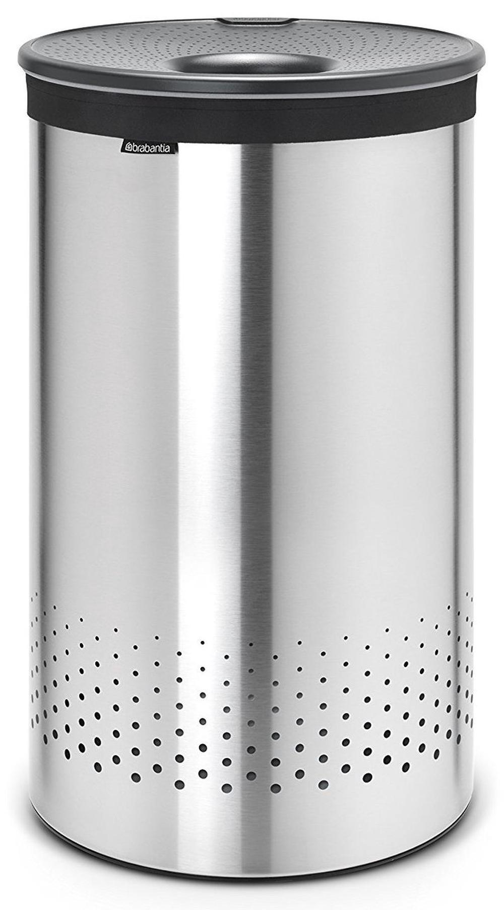 Brabantia Laundry Bin 60L Matt Steel With Grey Plastic Lid Buy online