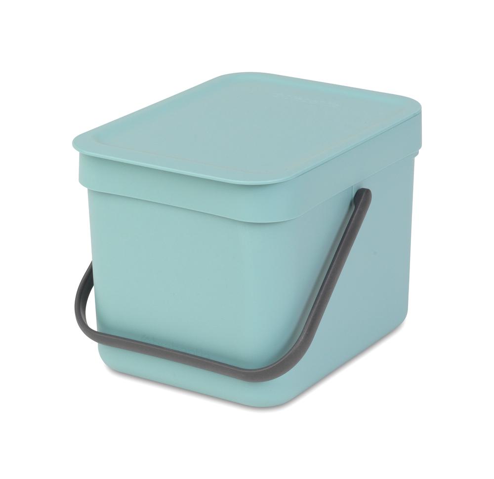 Brabantia Sort & Go Waste Bin 6L Mint, 8710755109645
