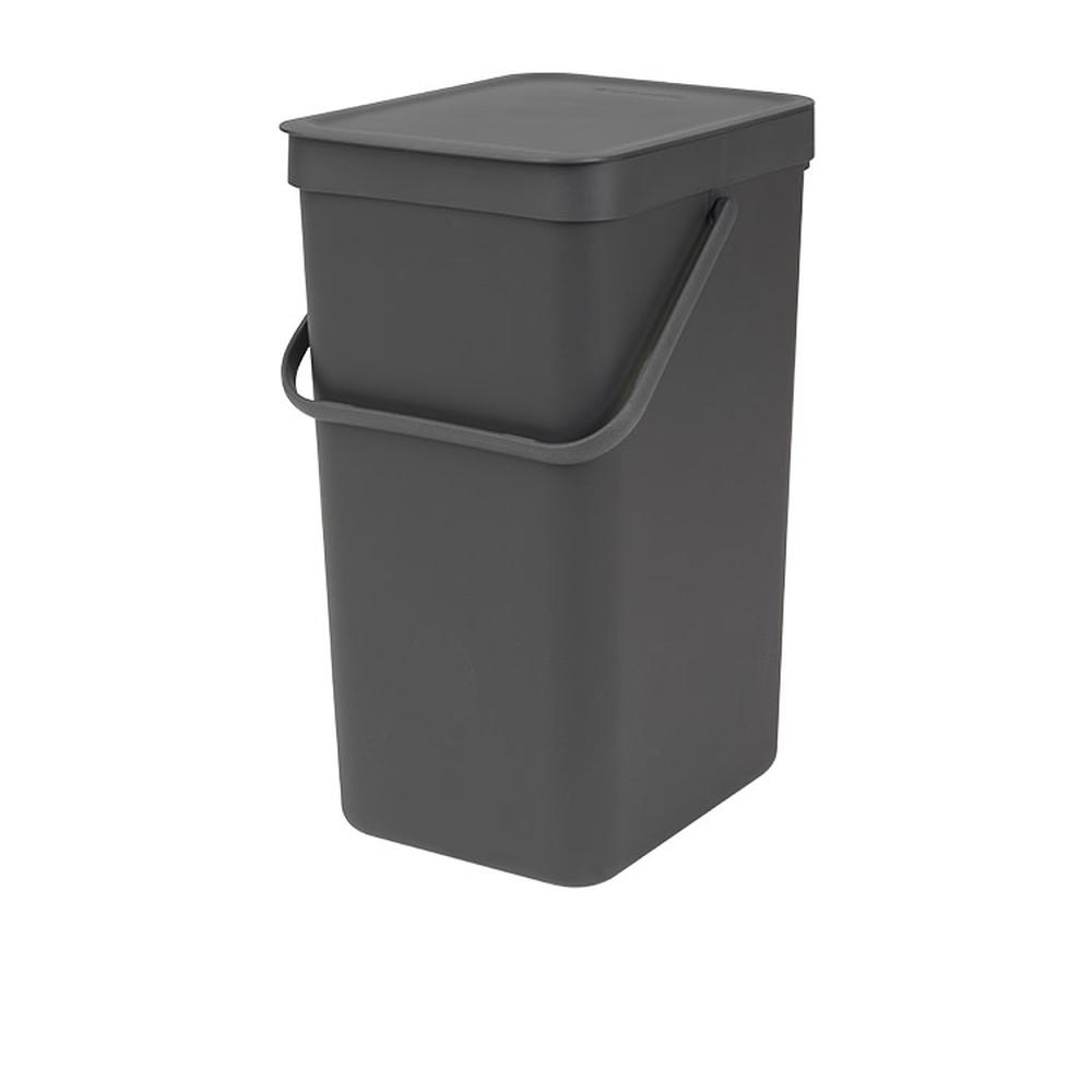 Brabantia Sort & Go Waste Bin 16L Grey, 8710755109966