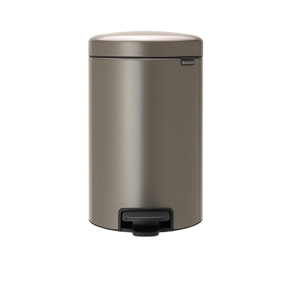 Brabantia NewIcon Pedal Bin 12L Platinum, 8710755113628
