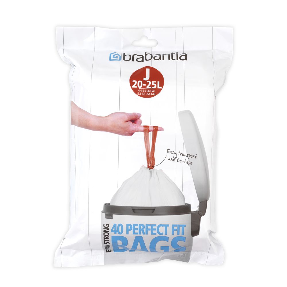 Brabantia PerfectFit Bags Dispenser Pack Code J - 23L, 40 Bags by Brabantia - ISBN: 8710755115608