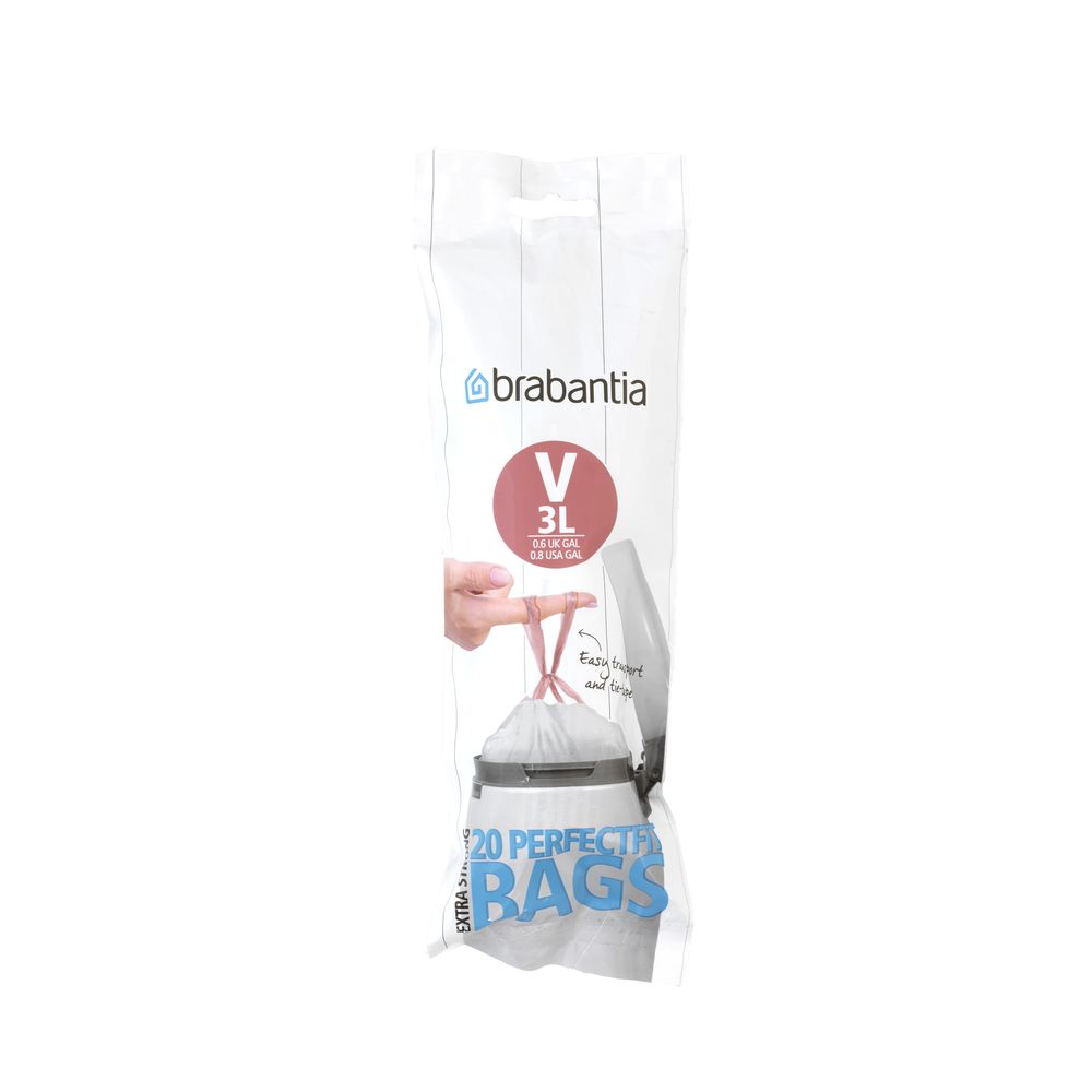 Brabantia Bin Liner Code V, 20 Bags - 3 Litre by Brabantia - ISBN: 8710755116582