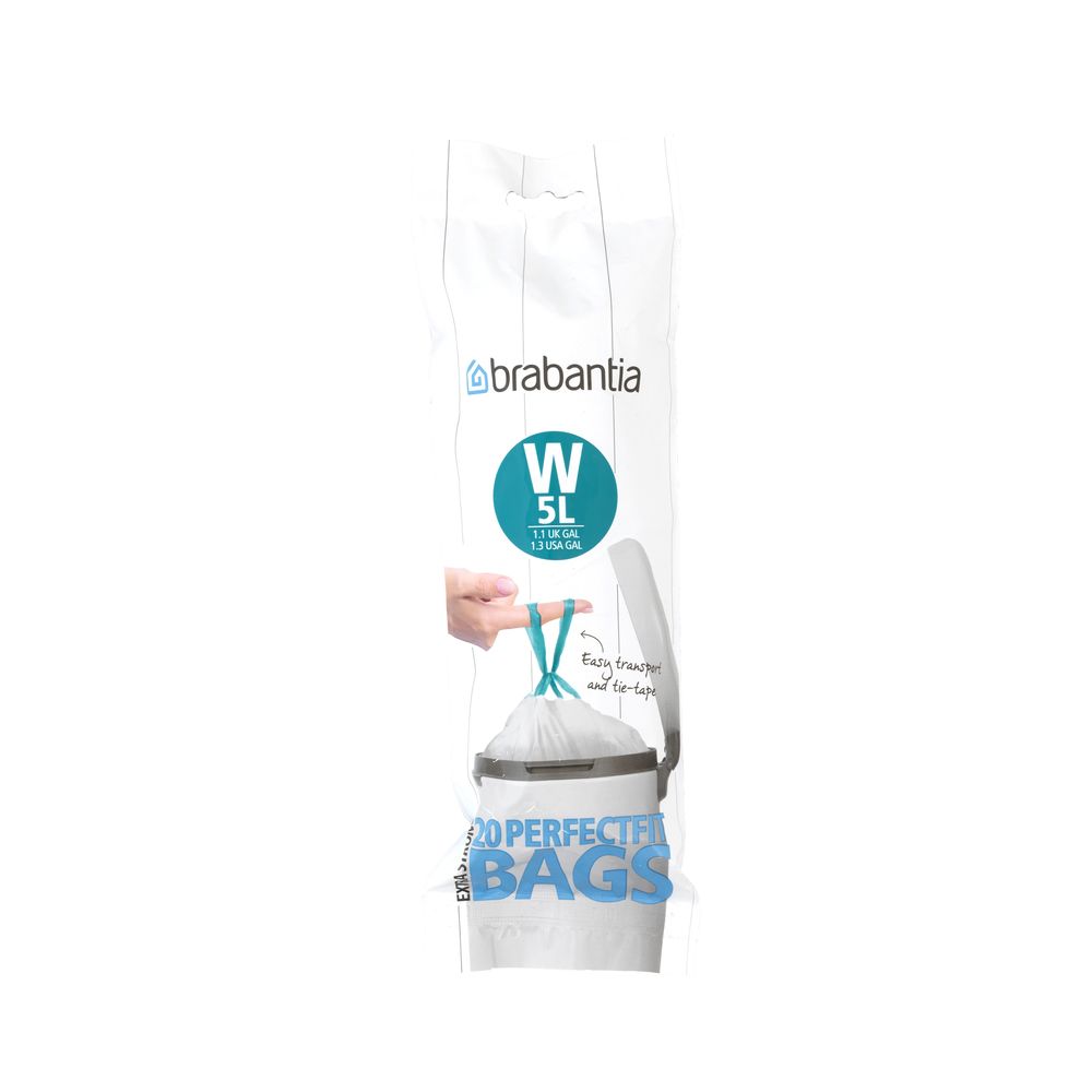 Brabantia Bin Liner Code W, 20 Bags - 5 Litre by Brabantia - ISBN: 8710755116681