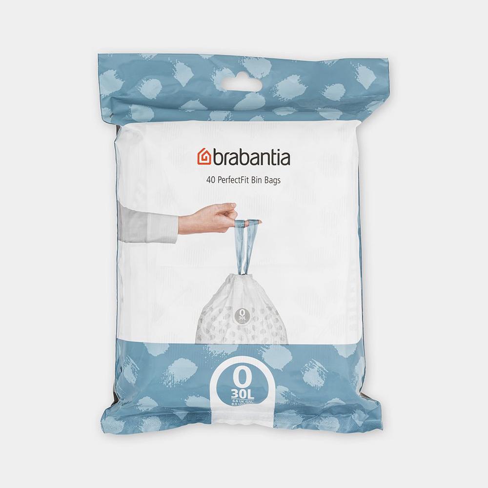 Brabantia Bin Liner Code O Dispenser Pack, 40 Bags 30L Buy online at The Nile