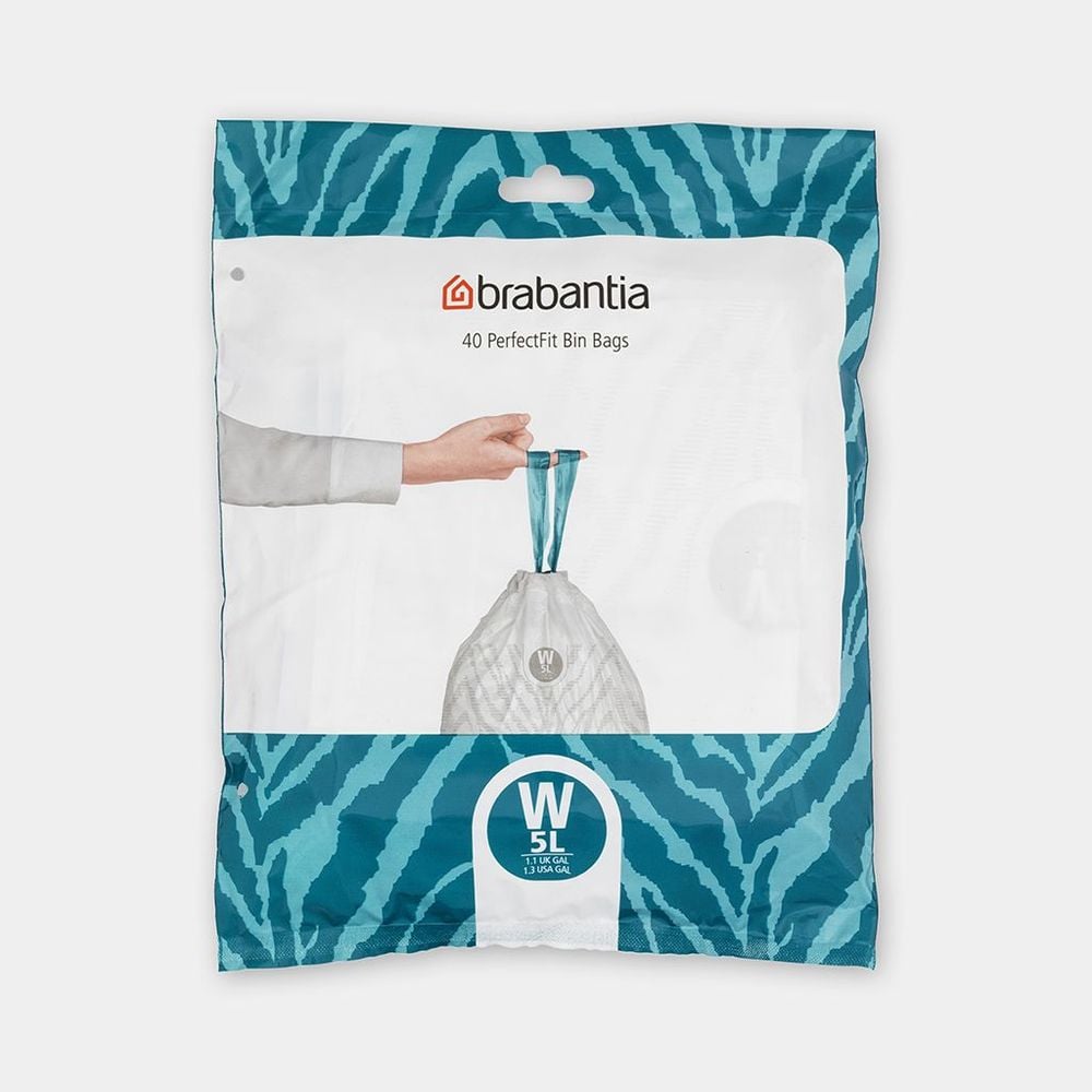 Brabantia Bin Liner Code W Dispenser Pack, 40 Bags - 5L by Brabantia - ISBN: 8710755137846
