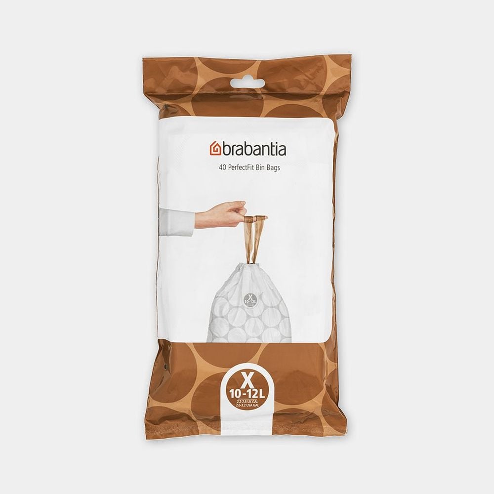 Brabantia Bin Liner Code X Dispenser Pack, 40 Bags - 10-12L by Brabantia - ISBN: 8710755138041