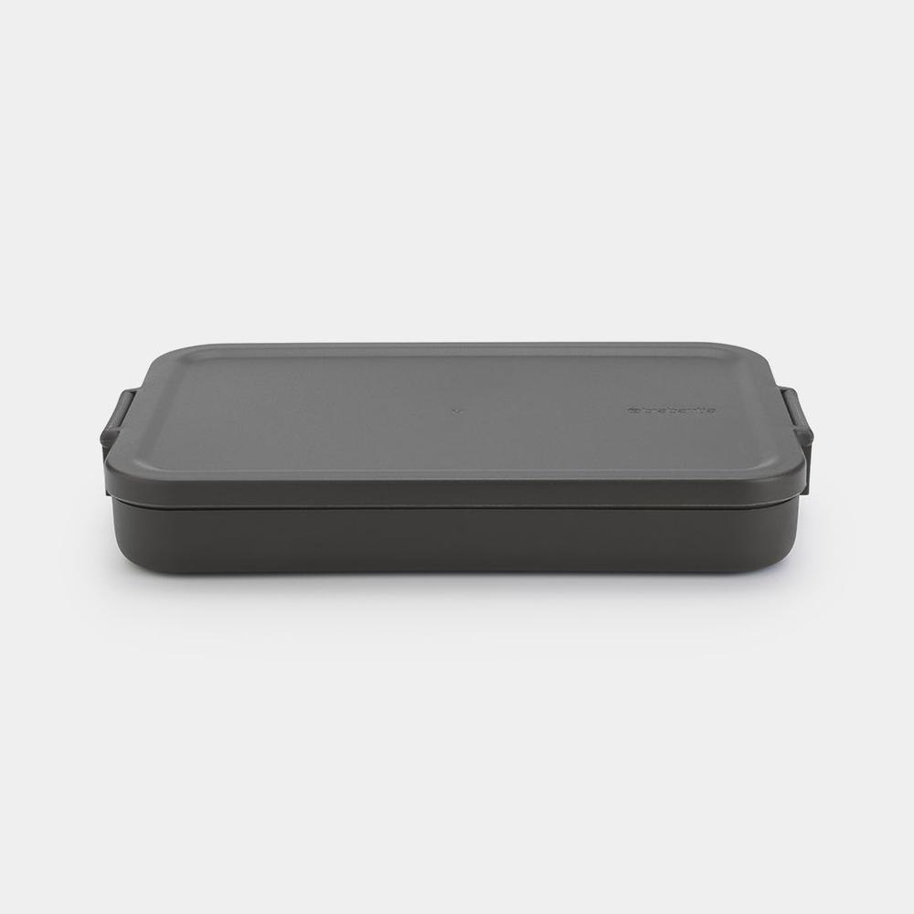 Brabantia Make & Take Lunch Box (Dark Grey) - Flat, 8710755202704