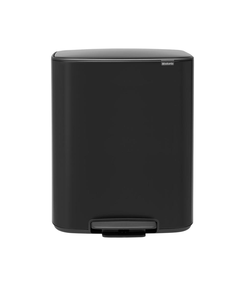 Brabantia Bo Pedal Bin (Matt Black) - 60 Litre, 8710755211362