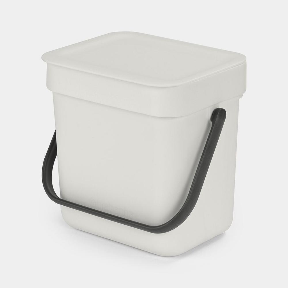 Brabantia Waste Bin Sort & Go (Light Grey) - 3L, 8710755213229