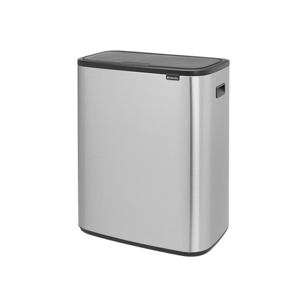 Brabantia Bo Touch Bin 2x30 Litre (Matt Steel FPP), 8710755221422