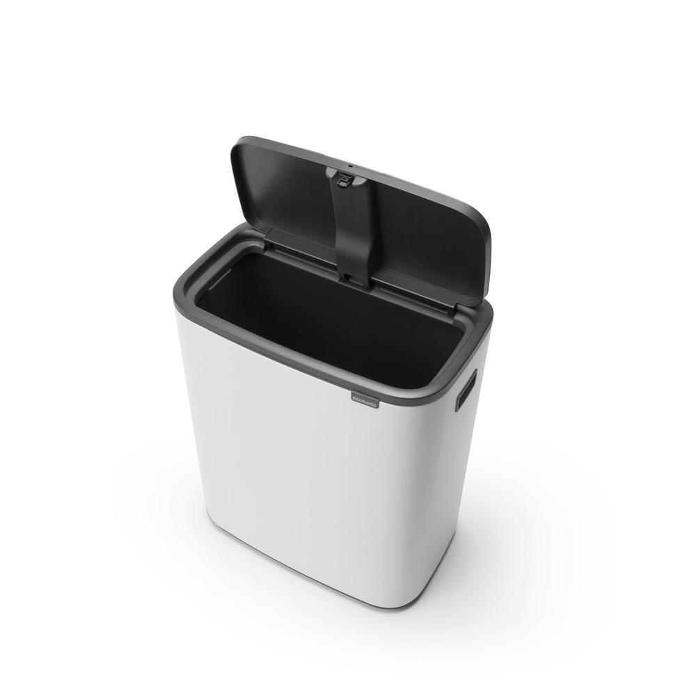 Brabantia Bo Touch Bin (White) - 60 Litre, 8710755223006
