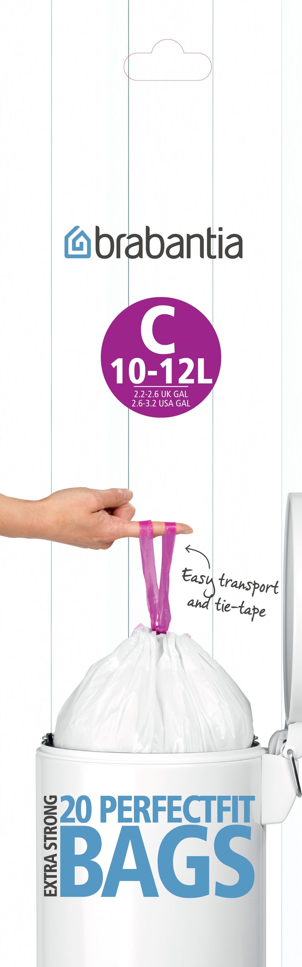 Brabantia Bin Liner Code C, 20 Bags - 10/12 Litre by Brabantia - ISBN: 8710755245343