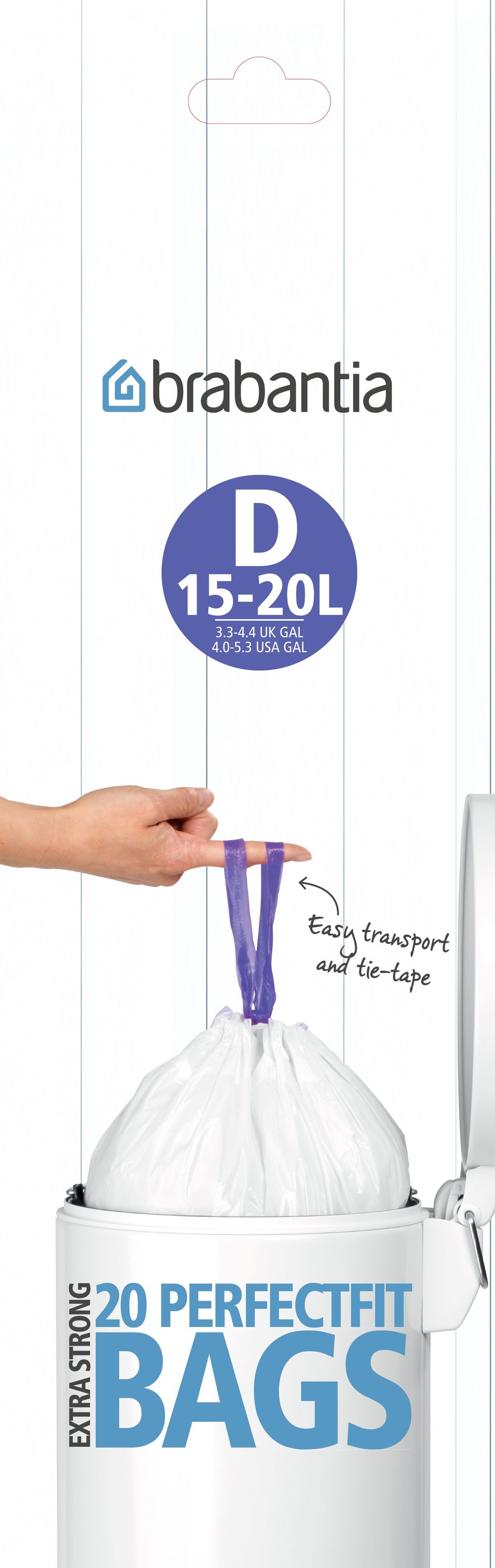 Brabantia Bin Liner Code D, 20 Bags - 15 Litre by Brabantia - ISBN: 8710755246760