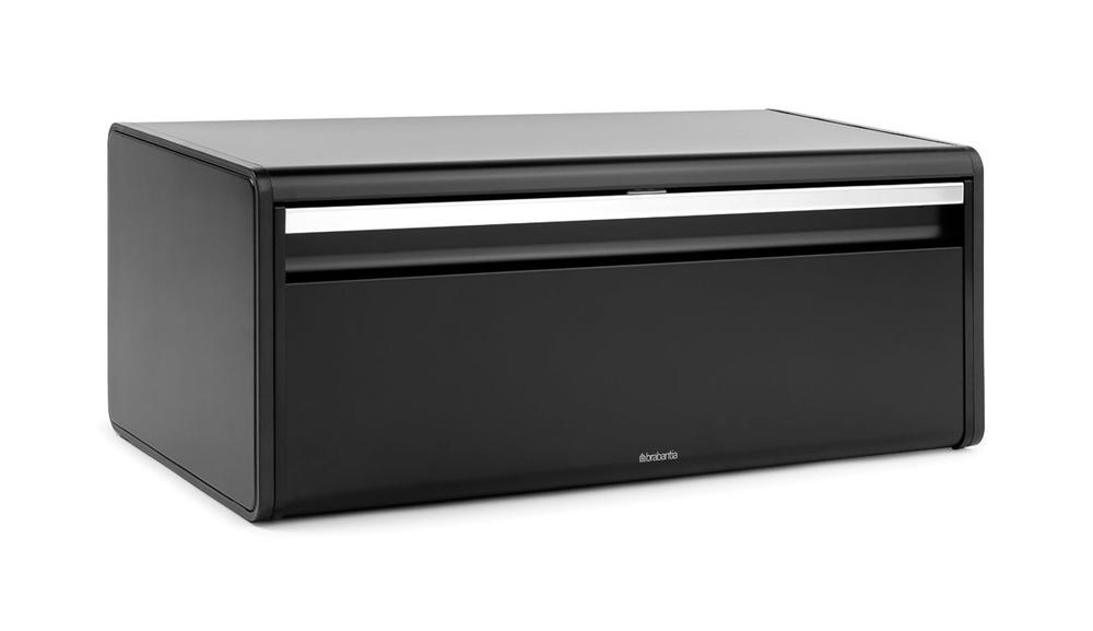 Brabantia Fall Front Bread Bin (Matt Black), 8710755333484