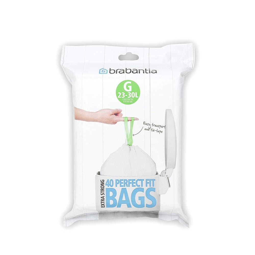 Brabantia Bin Liner, 40 Piece (White) - 23/30L by Brabantia - ISBN: 8710755375668