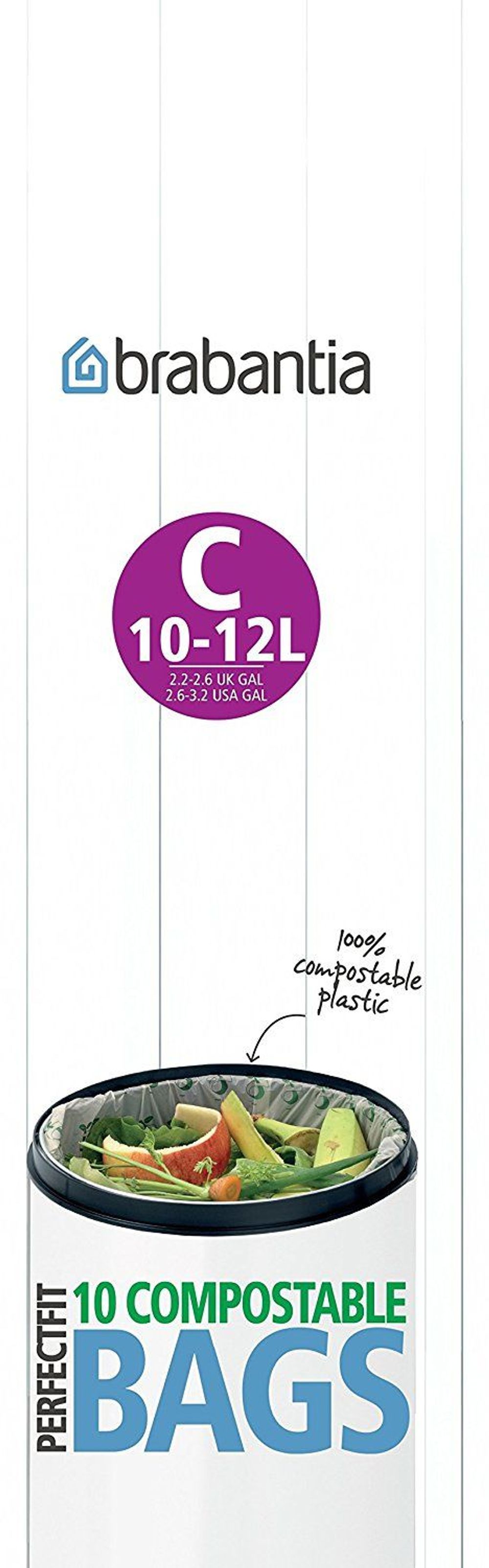 Brabantia Sort & Go Compostable Bin Liners Green 10pk by Brabantia - ISBN: 8710755419782