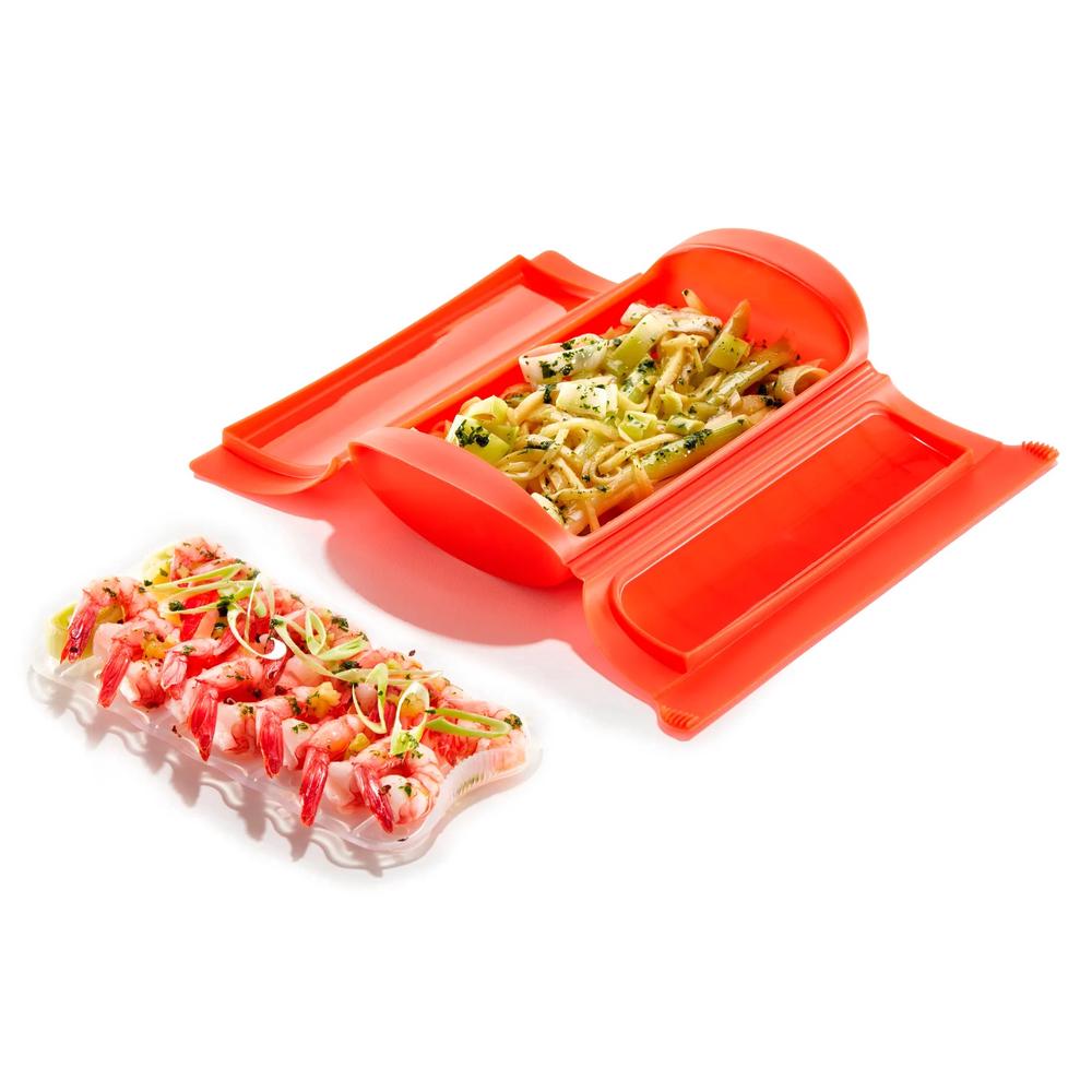 Lekue Steam Case With Tray - 650mL, 8710755880162