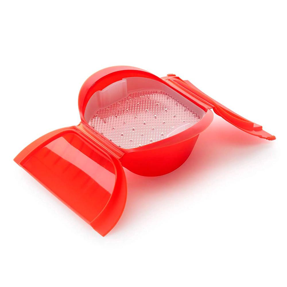 Lekue Deep Microwave Cooker With Draining Tray - 1L, 8710755881862