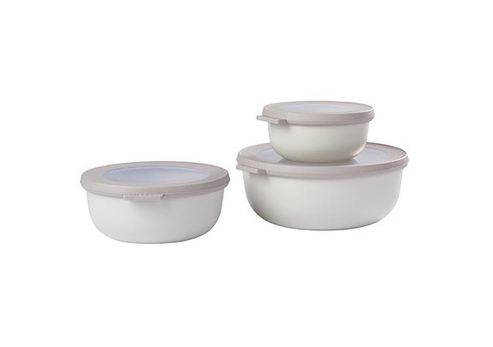Cirqula Bowl, Round, 3 Piece Set (Nordic White), 8711269938585