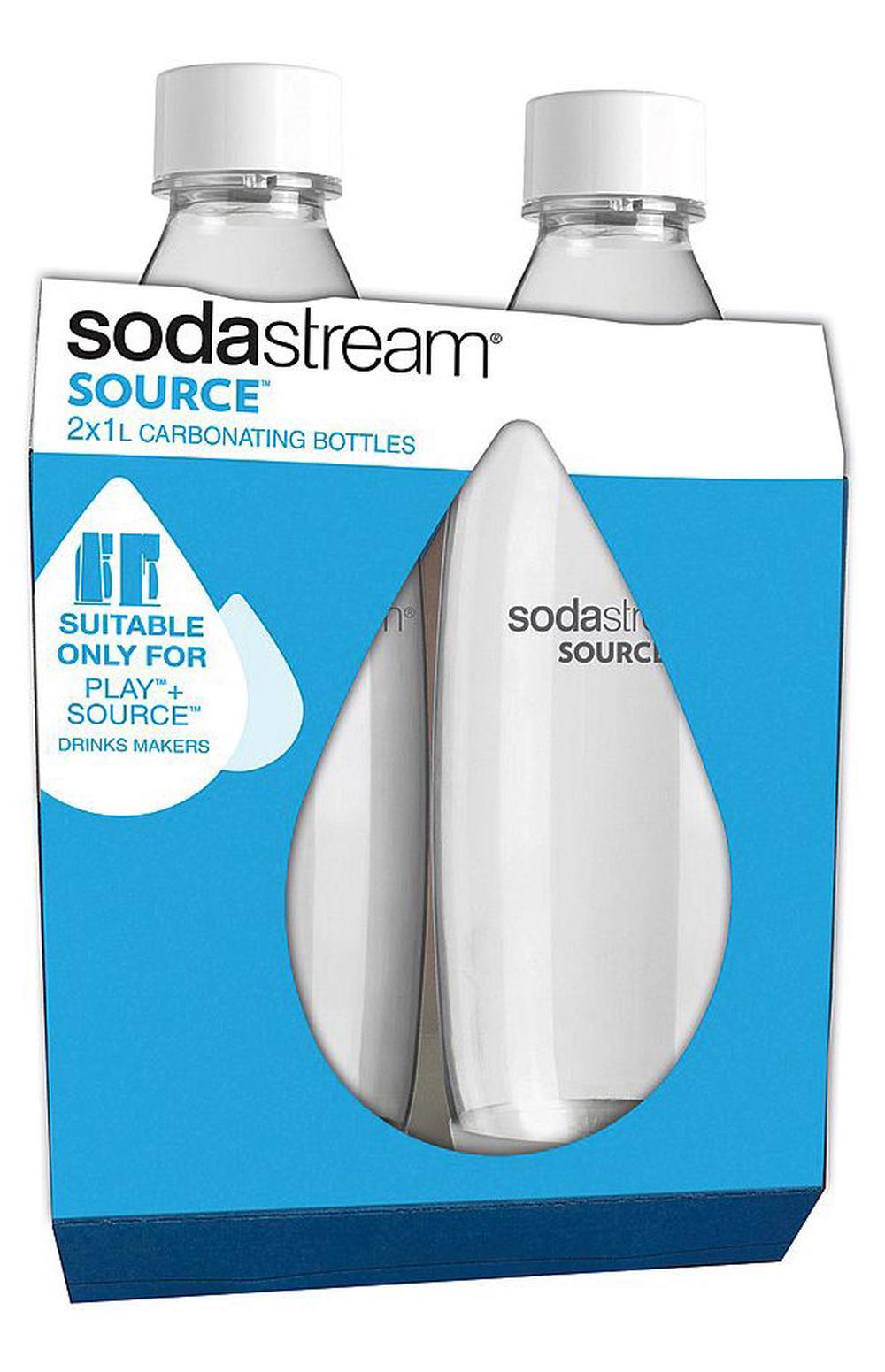 SodaStream Fuse Carbonating Bottles Twin Pack 1 Litre Buy online at Well Cooked