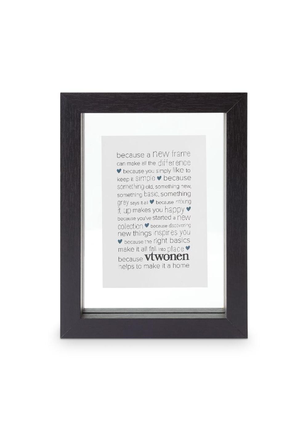 Wood A7 Photo Frame (Black) - 18x13.5x4cm, 8718924032305
