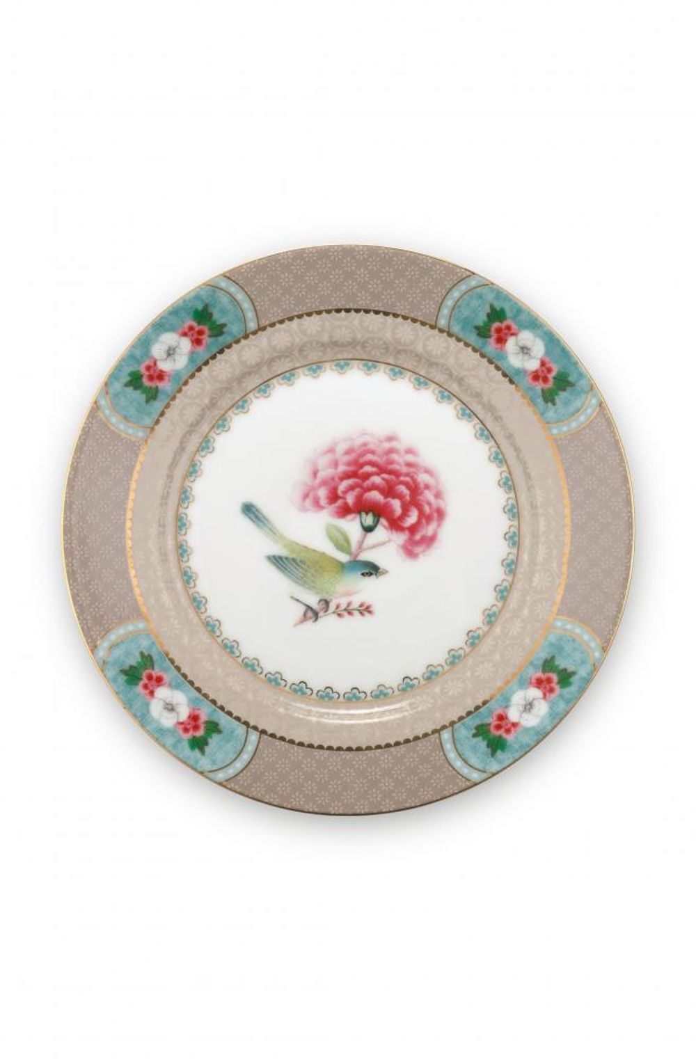 PIP Studio Blushing Birds Pastry Plate (Khaki) - 17cm by PIP Studio - ISBN: 8718924664285