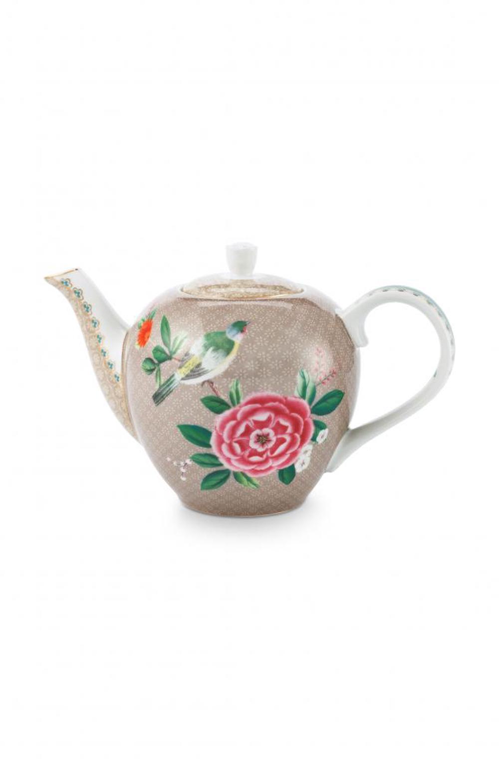 PIP Studio Blushing Birds Tea Pot (Khaki) - 750mL | Buy online at The Nile