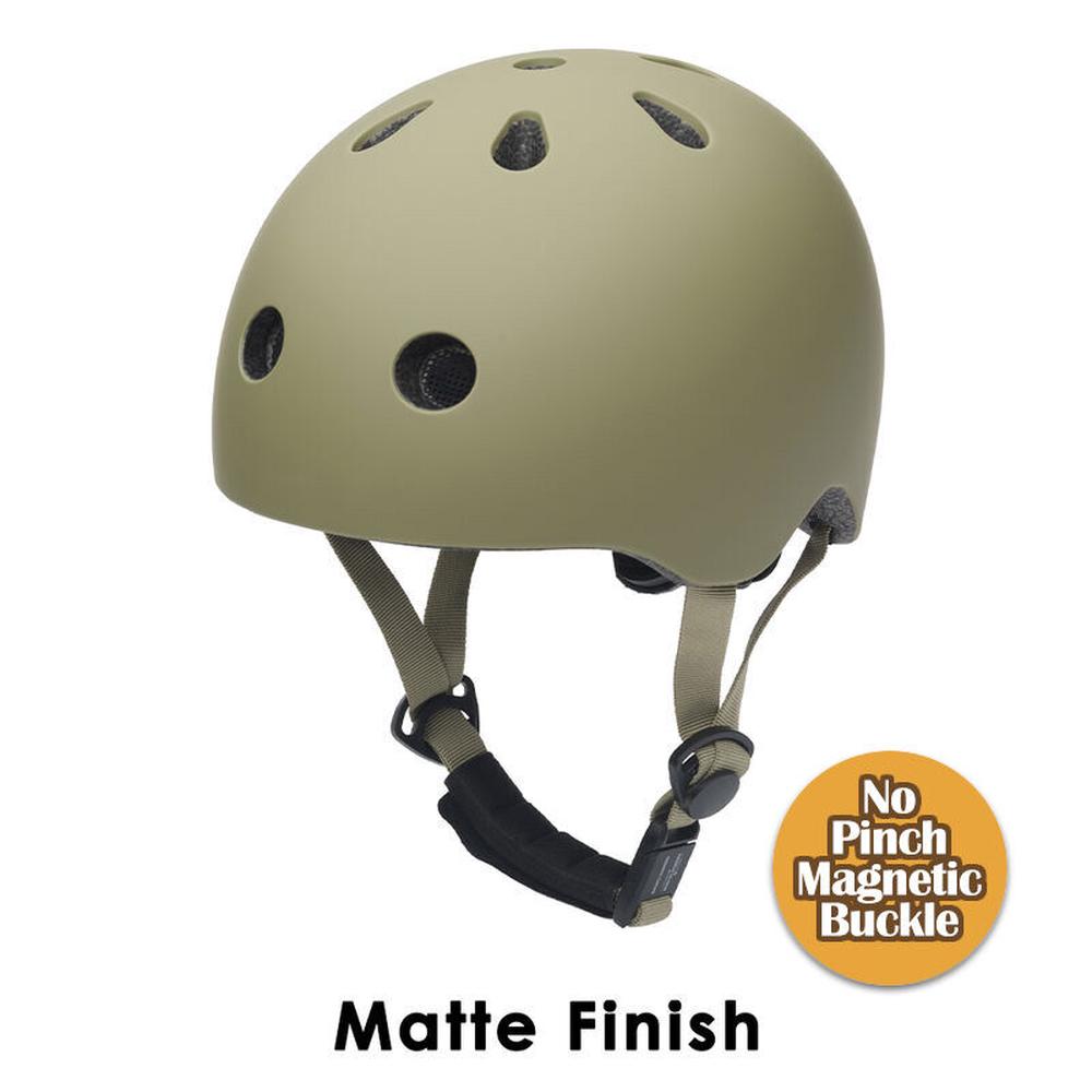 CoConuts Pinch-Free Helmet (Matte Green) - Small/Medium, 8719325440577