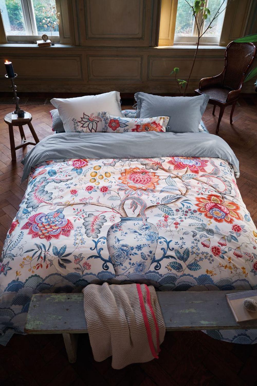 PIP Studio Tree of Life Cotton Quilt Cover Set (White) - Super King, 8719931473563