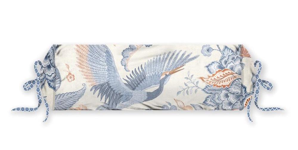 PIP Studio Royal Birds Roll Cushion (Blue) - 22x70cm, 8719931474133