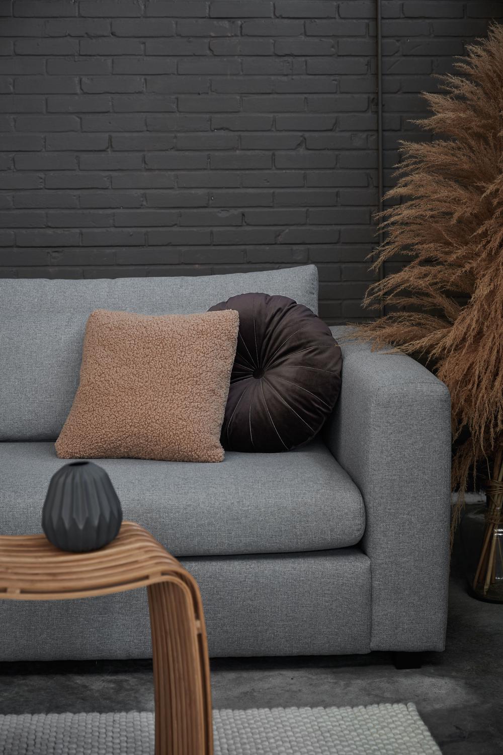 Bedding House Sherpa Filled Square Cushion (Brown) - 45x45cm, 8719931504182