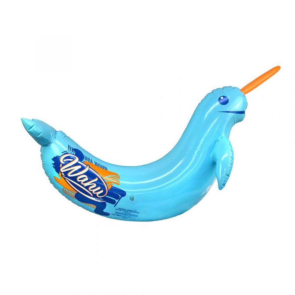 Wahu Inflatable Pool Toy - Pool Pets (Narwhal Racer), 8720077117716