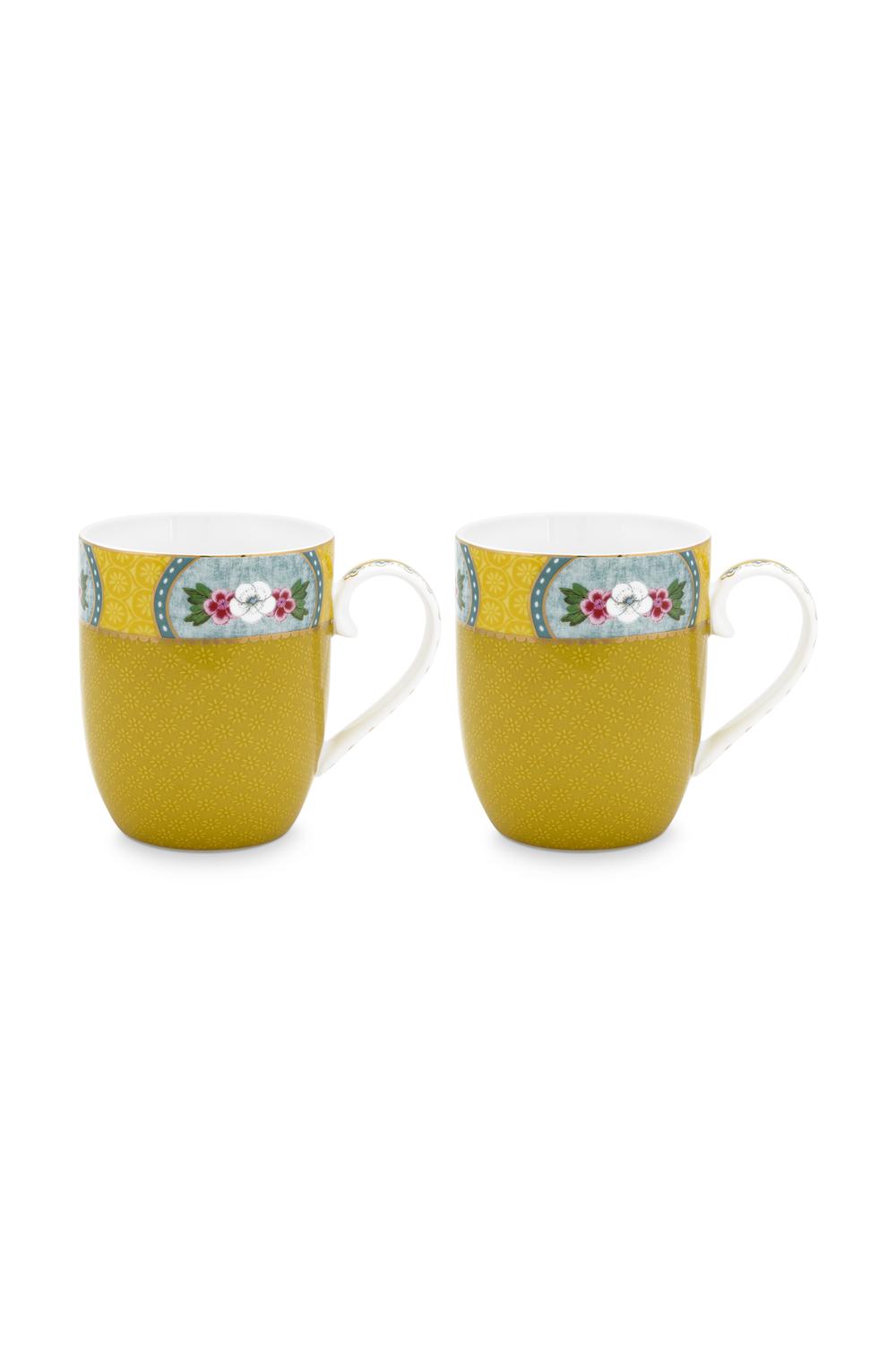 PIP Studio Blushing Birds Mugs, Set of 2 (Yellow) - 145mL | Buy online at  The Nile