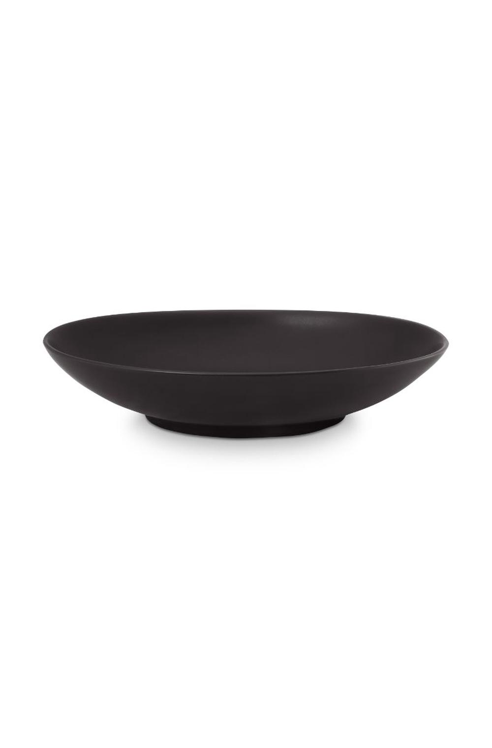 Oval Serving Plate (Matt Black) - 25.5cm, 8720195369431