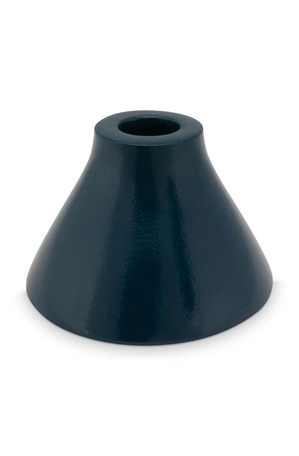 VTWonen Matt Metal Candle Holder (Dark Blue) - 8.5 x 6cm, 8720289335878