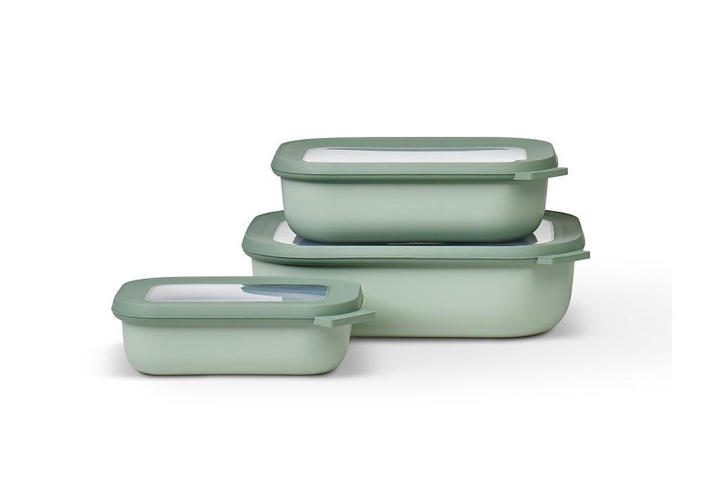 Cirqula Bowl, Rectangle, 3 Piece Set (Nordic Sage), 8720294018773